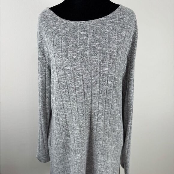Cato Tops - Cato Heather Gray Knit Top